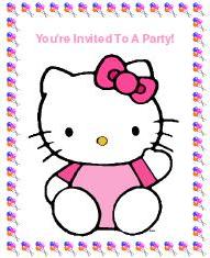  Kitty Birthday Party Invitations on Printable Invitations  Printable Birthday Invitations  Printable