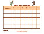 behavior chart