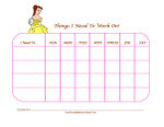 Disney Princess Behavior Chart