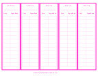 Reading Charts | Free Printable Behvior Charts