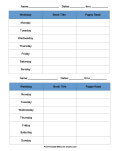 Weekly Reading Chart