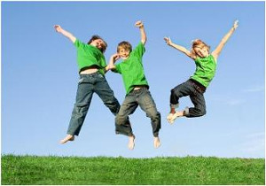 kids jumping