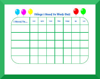 Free Behavior Reward Charts