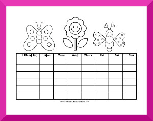 Smiley Face Behavior Chart Printable