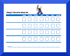 Mickey Mouse Reward Chart Printable