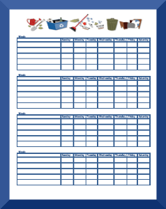 Free Printable Chore Charts For 10 Year Olds