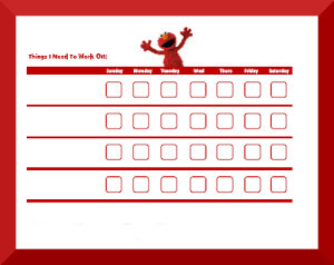 Free Printable Elmo Potty Charts