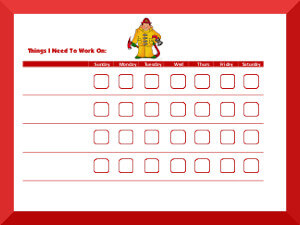 fireman behavior chart