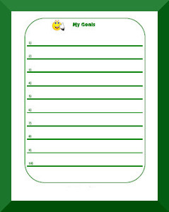 Printable Goal Charts For Adults