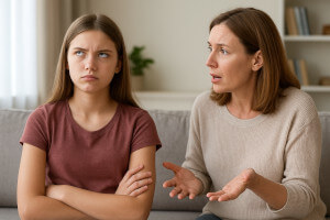 argument mother daughter