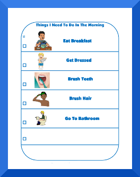 Daily Activity Chart For Preschoolers