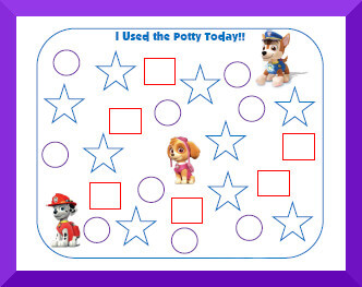 Potty Training Chart Free Printable