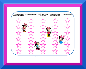 Free Printable Minnie Mouse Potty Chart