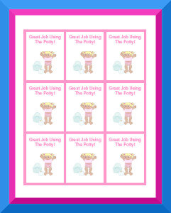 Tinkerbell Potty Training Reward Chart