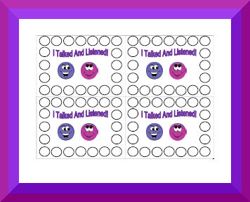 Behavior Punch Cards for Classroom Management Rewards with