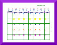 Monthly Behavior Charts For Elementary Students