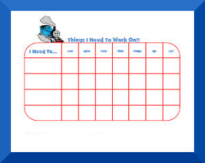 Thomas The Tank Engine Reward Chart