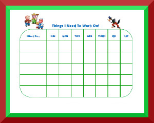 three little pigs behavior chart