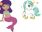 mermaid and unicorn