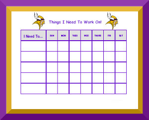 Football Reward Chart Free Printable