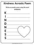 kindness worksheet