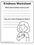 kindness worksheet