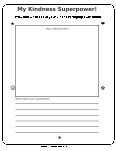 kindness worksheet