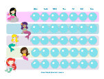 Mermaid Sticker Chart