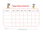 mickey mouse clubhouse behavior chart