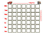 Cars Potty Training Chart