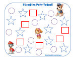 Potty Training Charts With Fun Characters