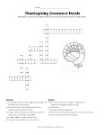 thanksgiving crossword