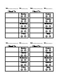 Daily Smiley Face Behavior Chart