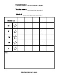 Behavior Tracking Chart Middle School