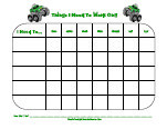 Monster Truck Reward Chart